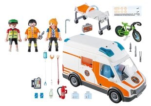 70049 PLAYMOBIL® City Life, Ambulanssi valoilla ja äänillä hinta ja tiedot | LEGOT ja rakennuslelut | hobbyhall.fi