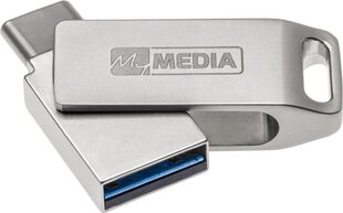 "mymedia mydual usb 3.2 gen 1, 32 gb, 69269, hopea, 69269, usb a/usb c, pyörivällä kannella". hinta ja tiedot | Muistitikut | hobbyhall.fi