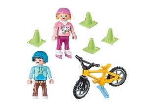 70061 PLAYMOBIL® Special Plus, Lapset rullaluistimilla ja polkupyörillä hinta ja tiedot | LEGOT ja rakennuslelut | hobbyhall.fi