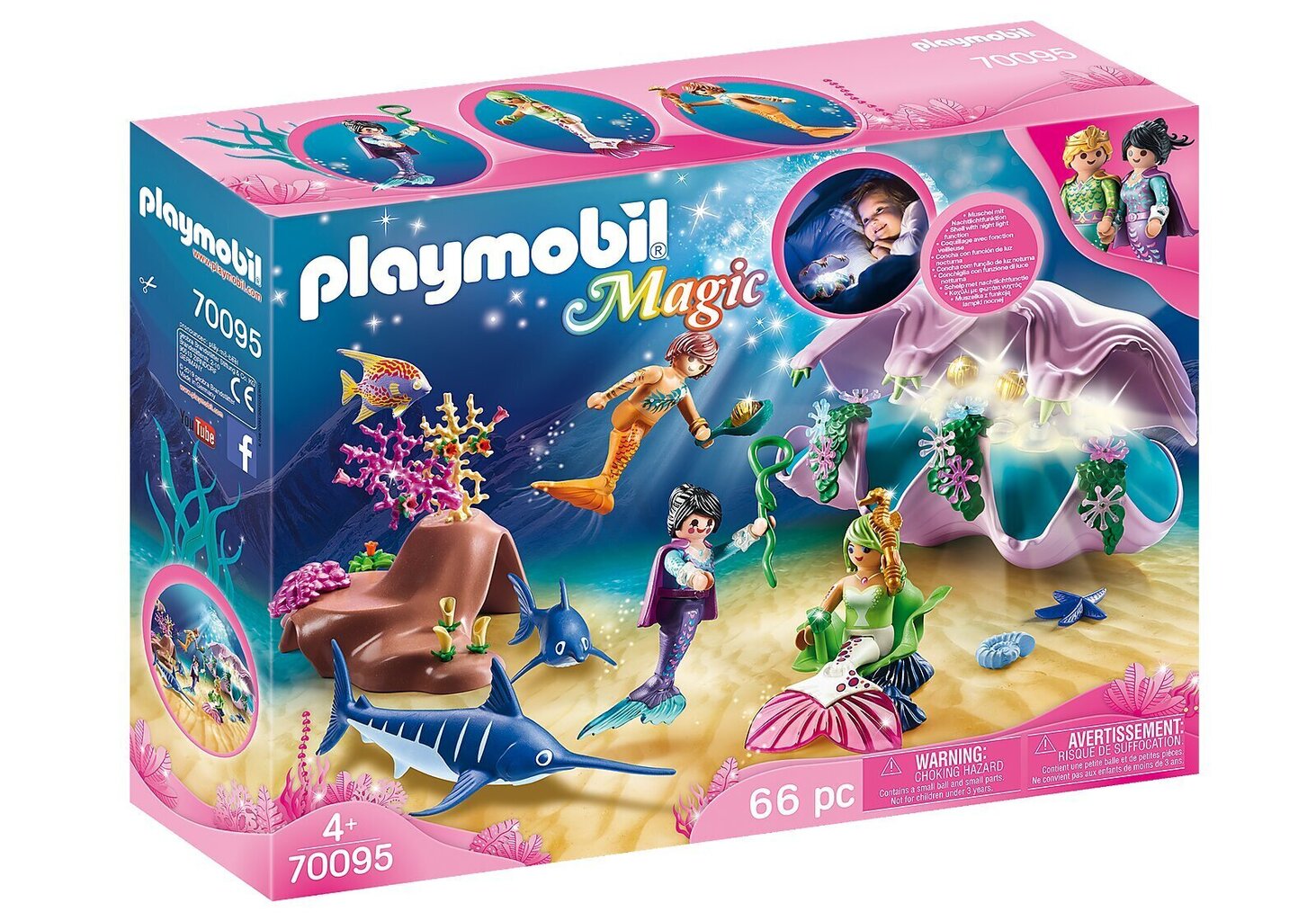 70095 Playmobil® Magic Simpukka yövalo hinta ja tiedot | LEGOT ja rakennuslelut | hobbyhall.fi