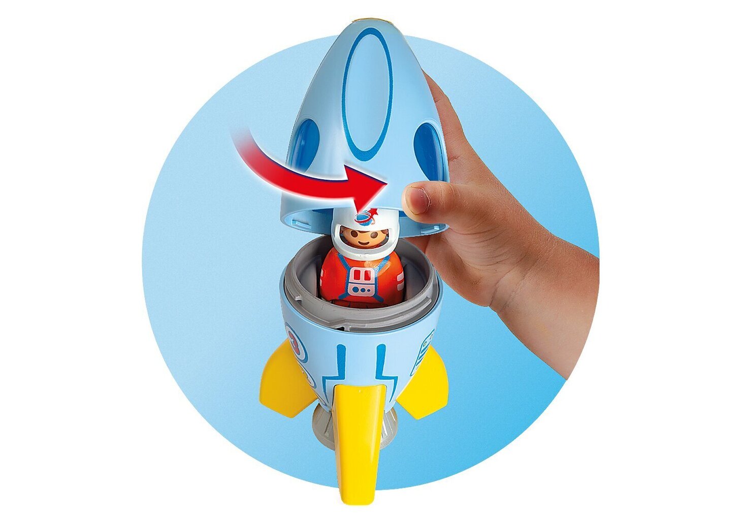 70186 Playmobil® 1.2.3 Astronautti raketilla hinta ja tiedot | LEGOT ja rakennuslelut | hobbyhall.fi