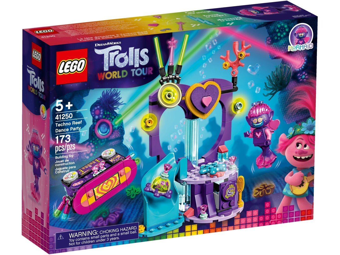 41250 LEGO® Trolls Techno Music tanssijuhlat hinta ja tiedot | LEGOT ja rakennuslelut | hobbyhall.fi