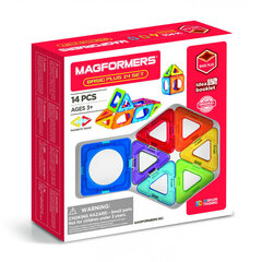 MAGFORMERS Rakennussetti Basic Plus, 14 kpl hinta ja tiedot | LEGOT ja rakennuslelut | hobbyhall.fi