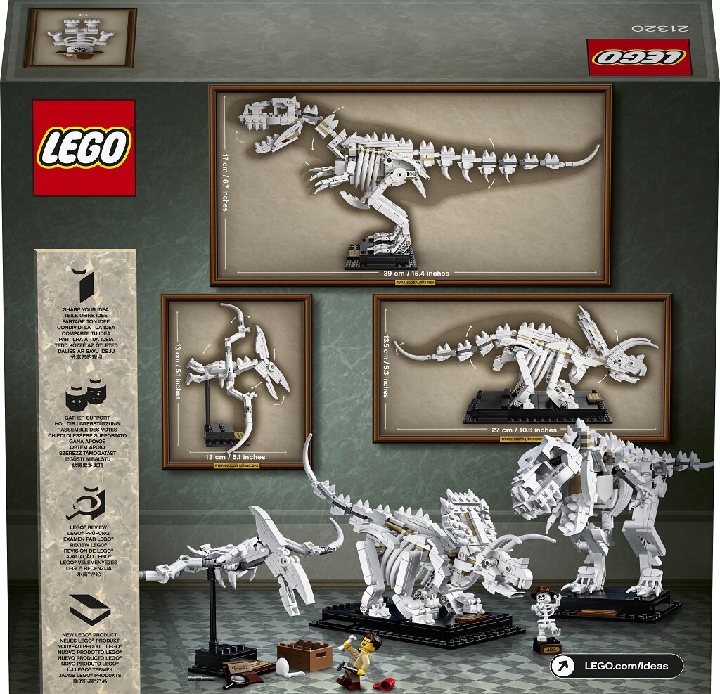 21320 LEGO® Ideas Dinosaurusfossiilit hinta ja tiedot | LEGOT ja rakennuslelut | hobbyhall.fi