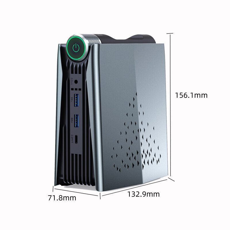 Mini PC Tietokone Hasee Mini R5 R5-5600U 8G-DDR4 512G SSD WIFI6 win11 HDMI RGB 4.2GHz hinta ja tiedot | Pöytätietokoneet | hobbyhall.fi