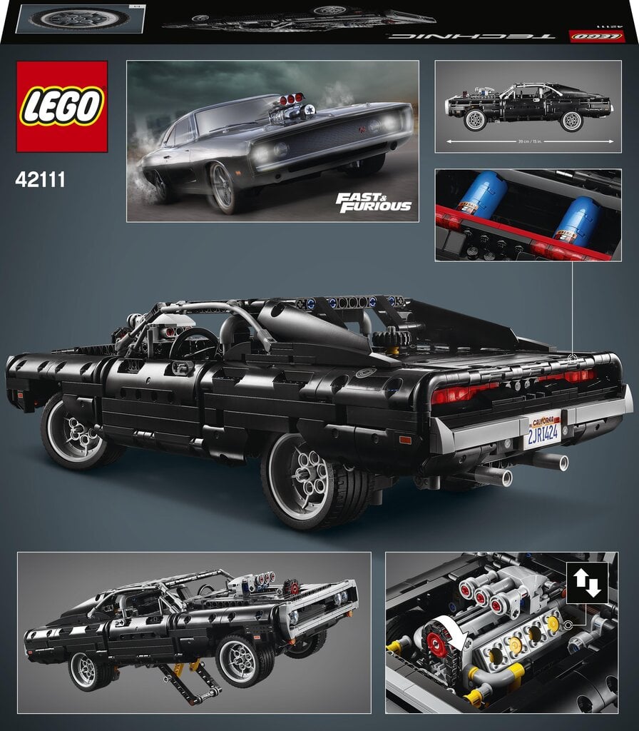 42111 LEGO® Technic Domin Dodge-laturi hinta ja tiedot | LEGOT ja rakennuslelut | hobbyhall.fi