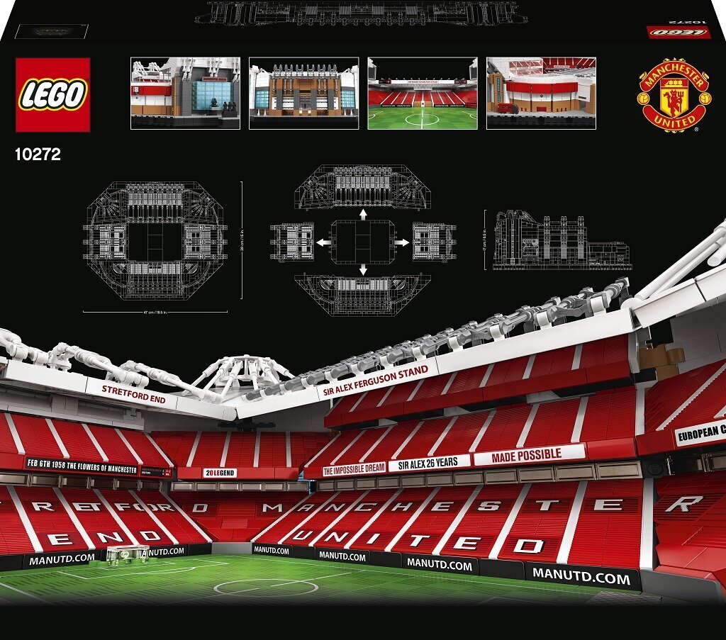 10272 LEGO® Creator Expert Old Trafford-Manchester United -stadion hinta ja tiedot | LEGOT ja rakennuslelut | hobbyhall.fi