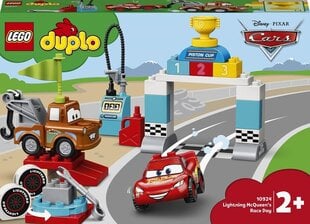 10924 LEGO® DUPLO Salama McQueenin kisapäivä hinta ja tiedot | LEGOT ja rakennuslelut | hobbyhall.fi