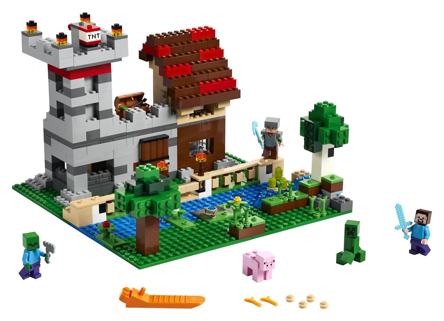 21161 LEGO® Minecraft rakennuslaatikko 3.0 hinta ja tiedot | LEGOT ja rakennuslelut | hobbyhall.fi