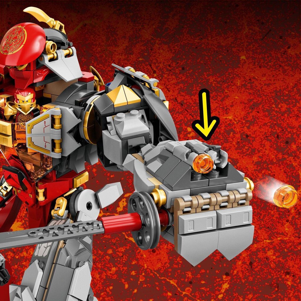 71720 LEGO® NINJAGO Firestone robotti hinta ja tiedot | LEGOT ja rakennuslelut | hobbyhall.fi