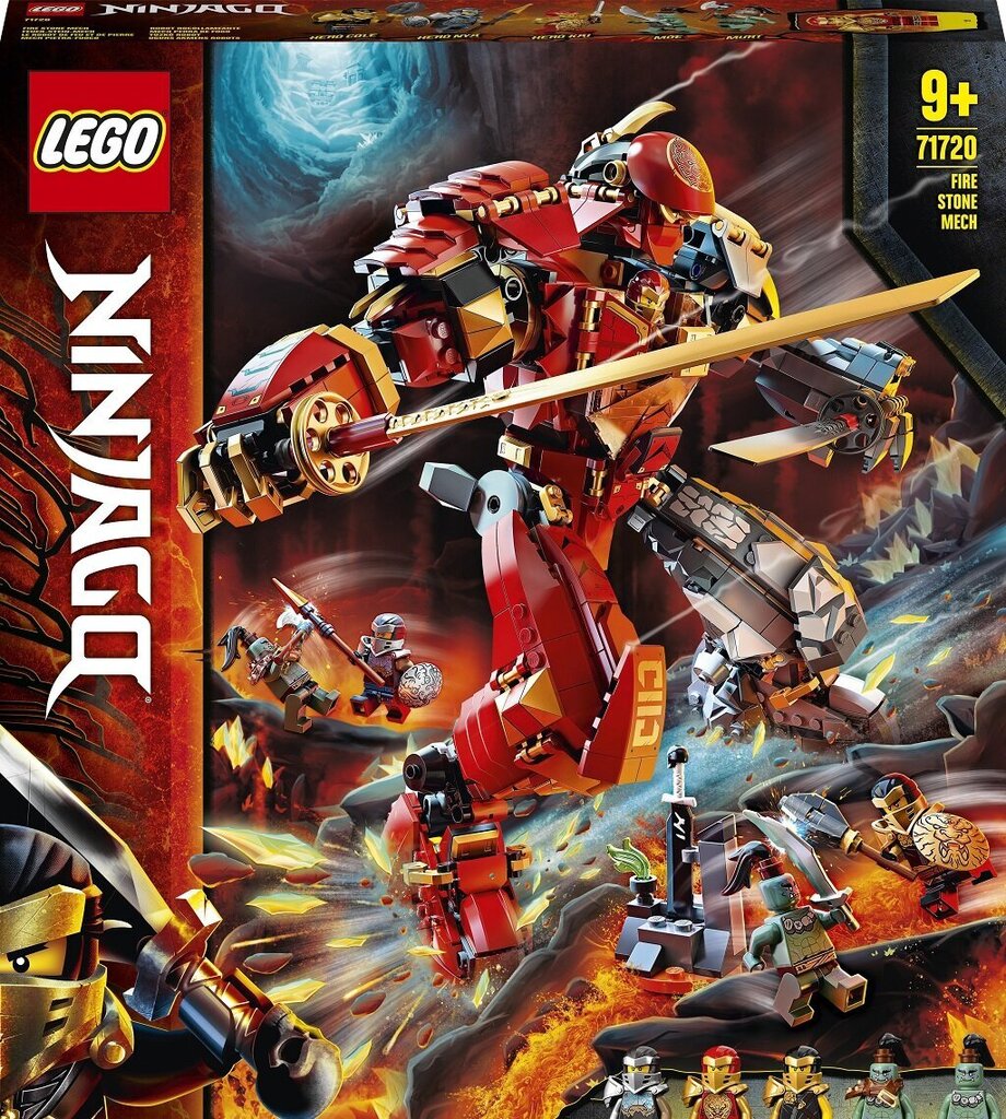 71720 LEGO® NINJAGO Firestone robotti hinta ja tiedot | LEGOT ja rakennuslelut | hobbyhall.fi