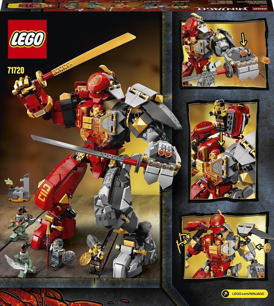 71720 LEGO® NINJAGO Firestone robotti hinta ja tiedot | LEGOT ja rakennuslelut | hobbyhall.fi