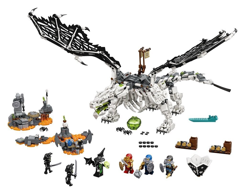 71721 LEGO® NINJAGO Skull Wizard lohikäärme hinta ja tiedot | LEGOT ja rakennuslelut | hobbyhall.fi