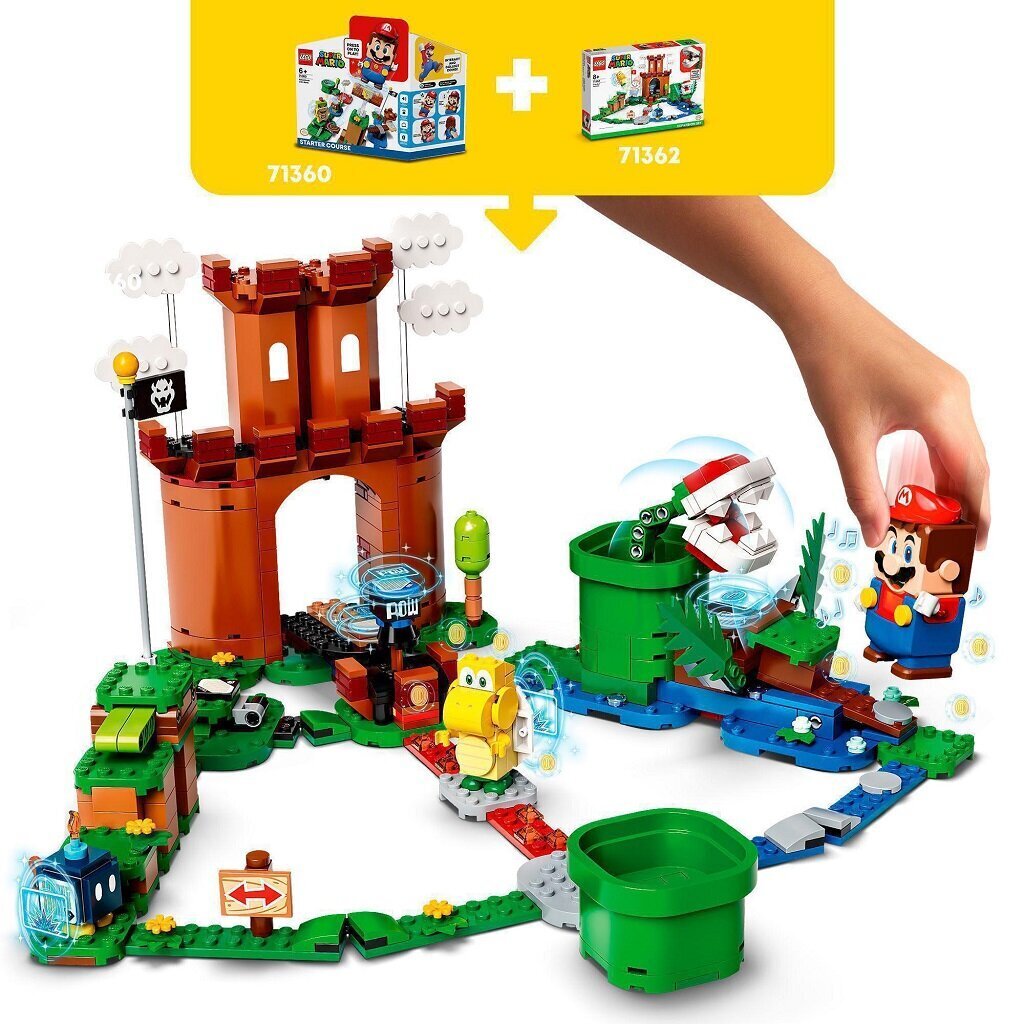 71362 LEGO® Super Mario Vartioitu linnoitus -laajennussarja hinta ja tiedot | LEGOT ja rakennuslelut | hobbyhall.fi