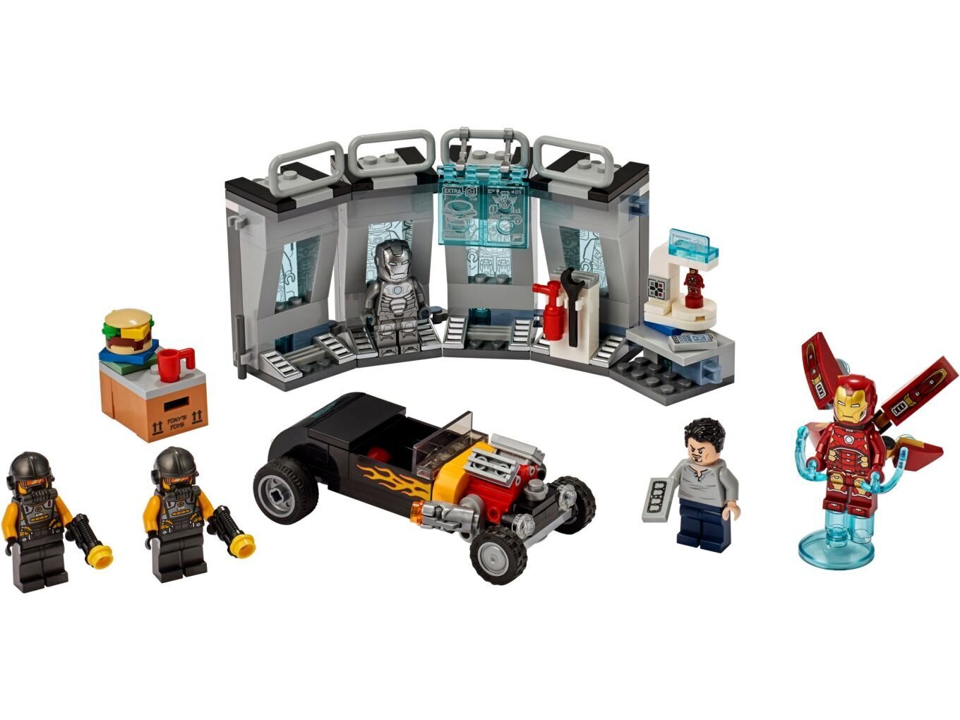 76167 LEGO® Iron Manin asevarasto hinta ja tiedot | LEGOT ja rakennuslelut | hobbyhall.fi