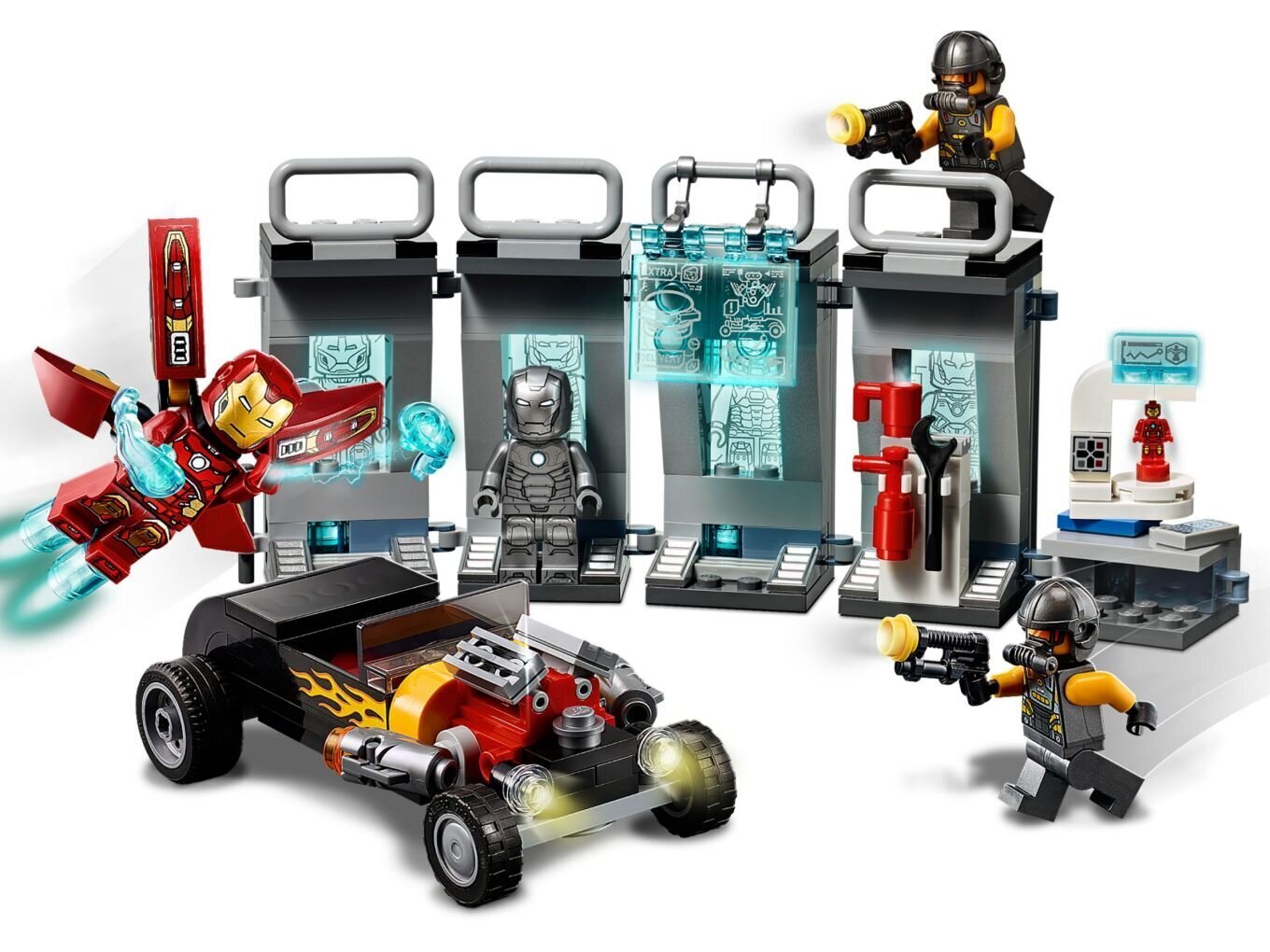 76167 LEGO® Iron Manin asevarasto hinta ja tiedot | LEGOT ja rakennuslelut | hobbyhall.fi