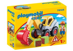 70125 PLAYMOBIL® 1.2.3, Kaivinkone hinta ja tiedot | LEGOT ja rakennuslelut | hobbyhall.fi