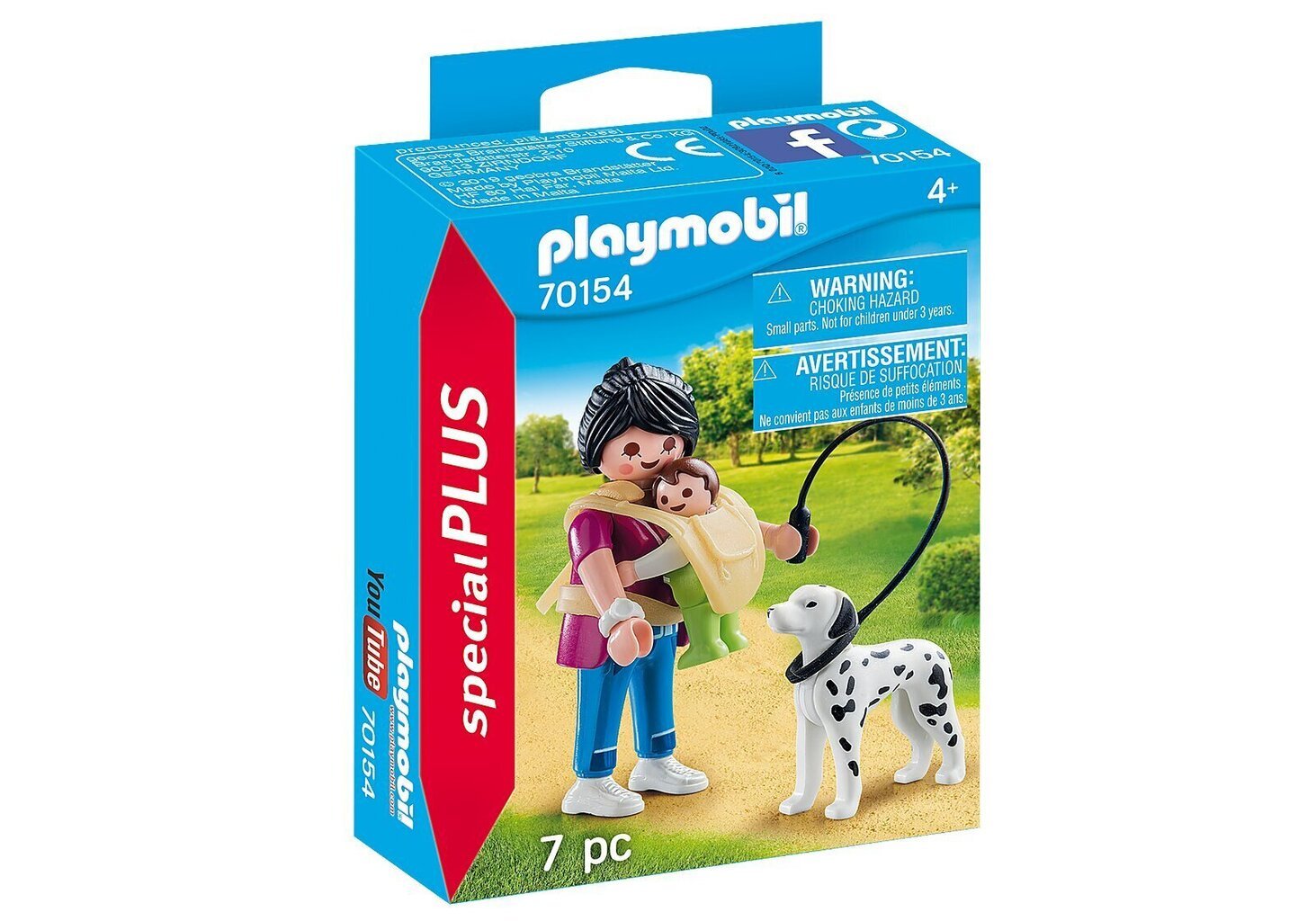 70154 PLAYMOBIL® Special Plus, Äiti lapsen ja koiran kanssa hinta ja tiedot | LEGOT ja rakennuslelut | hobbyhall.fi