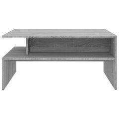 Sohvapöytä harmaa Sonoma 90x60x42,5 cm tekninen puu hinta ja tiedot | Sohvapöydät | hobbyhall.fi