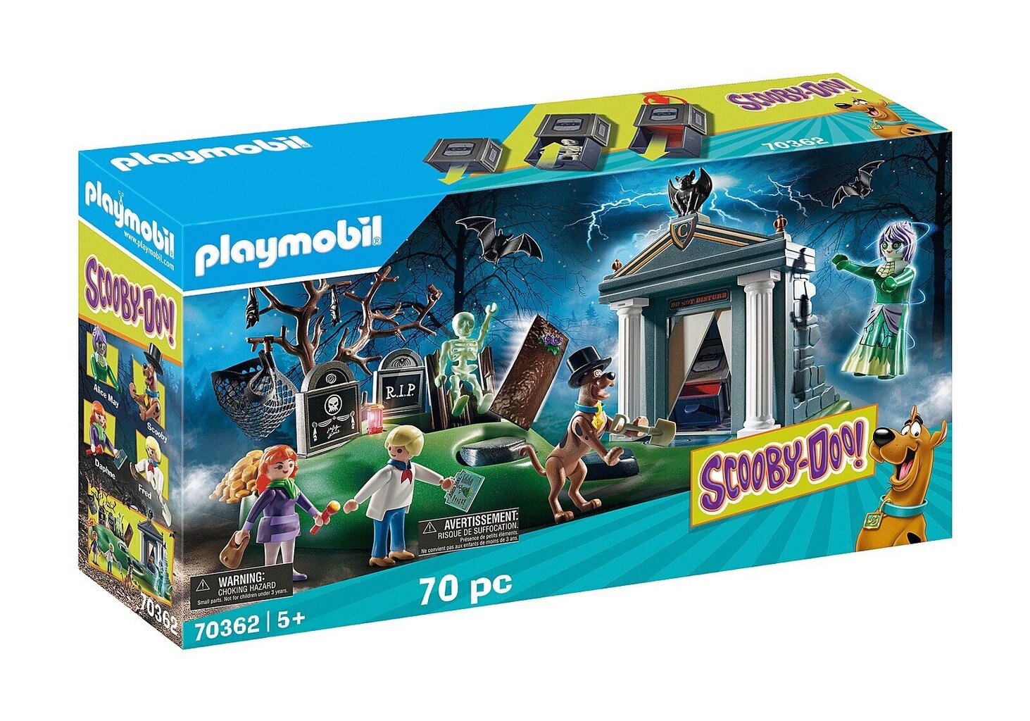 70362 PLAYMOBIL® Scooby-Doo! Hautausmaa Seikkailu hinta ja tiedot | LEGOT ja rakennuslelut | hobbyhall.fi