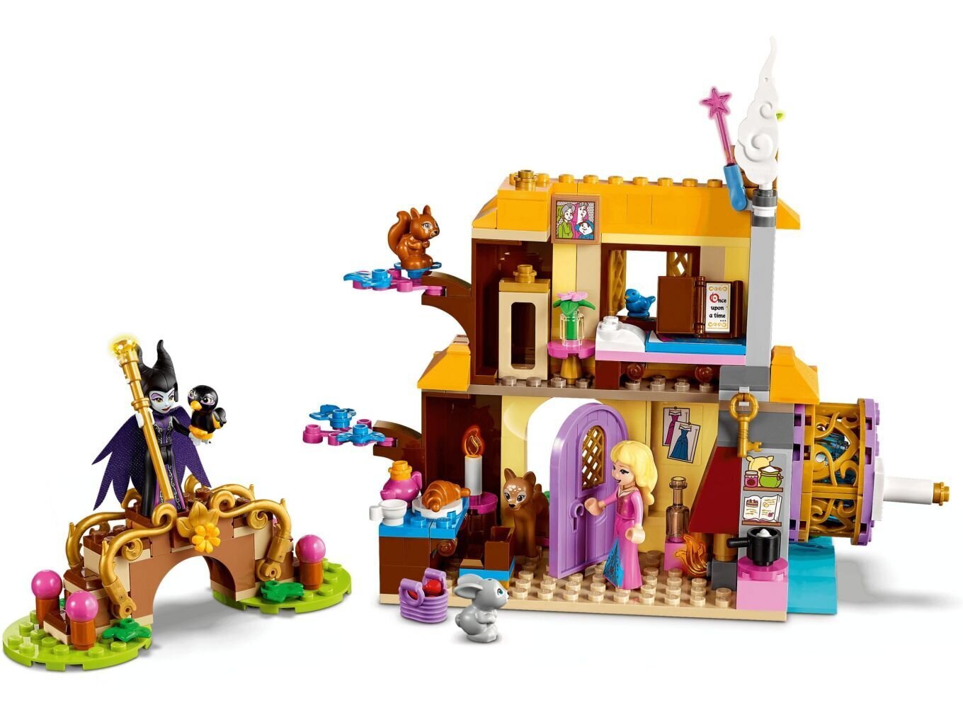 43188 LEGO® Disney Princess Auroran metsämökki hinta ja tiedot | LEGOT ja rakennuslelut | hobbyhall.fi