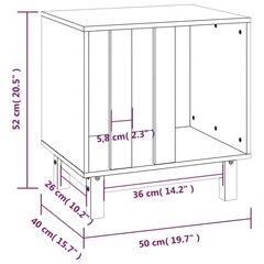 Koirankoppi harmaa 70x50x62 cm täysi mänty hinta ja tiedot | Pedit ja pesät | hobbyhall.fi