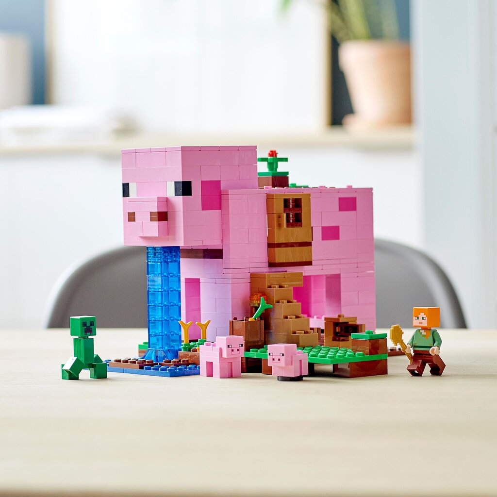 21170 LEGO® Minecraft Sikatalo hinta ja tiedot | LEGOT ja rakennuslelut | hobbyhall.fi