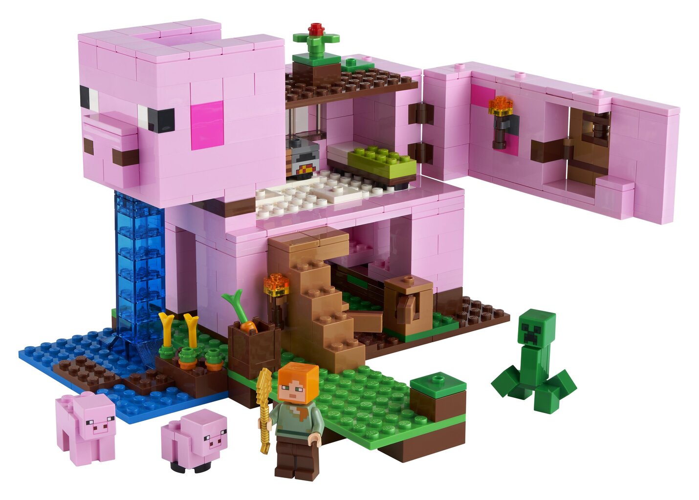 21170 LEGO® Minecraft Sikatalo hinta ja tiedot | LEGOT ja rakennuslelut | hobbyhall.fi