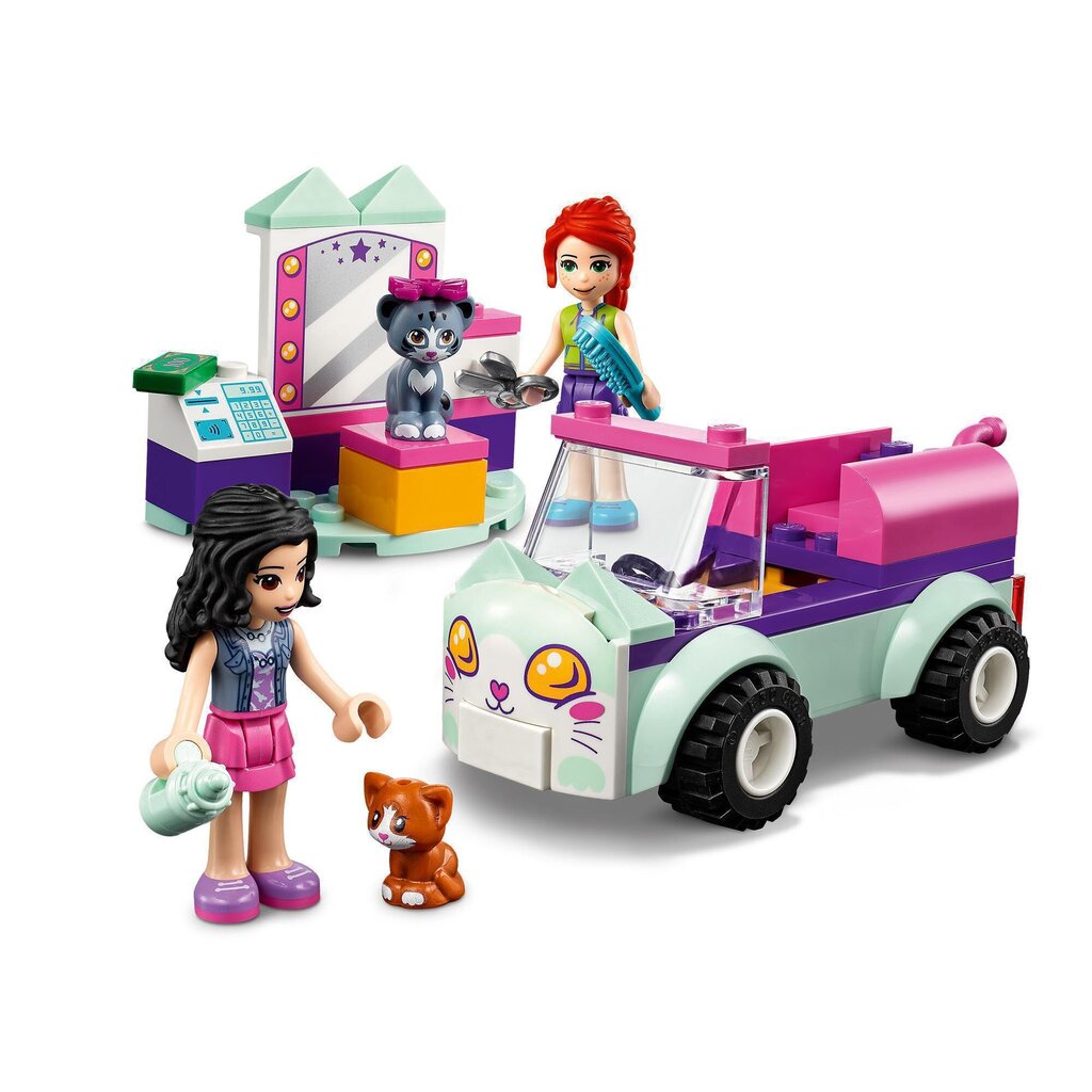 41439 LEGO® Friends Kissan trimmausauto hinta ja tiedot | LEGOT ja rakennuslelut | hobbyhall.fi