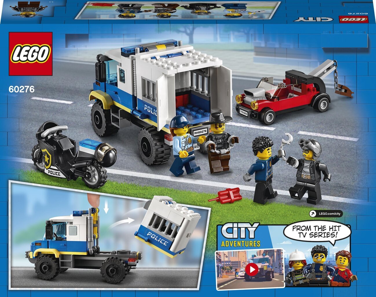 60276 LEGO® City Poliisin vankikuljetus hinta ja tiedot | LEGOT ja rakennuslelut | hobbyhall.fi