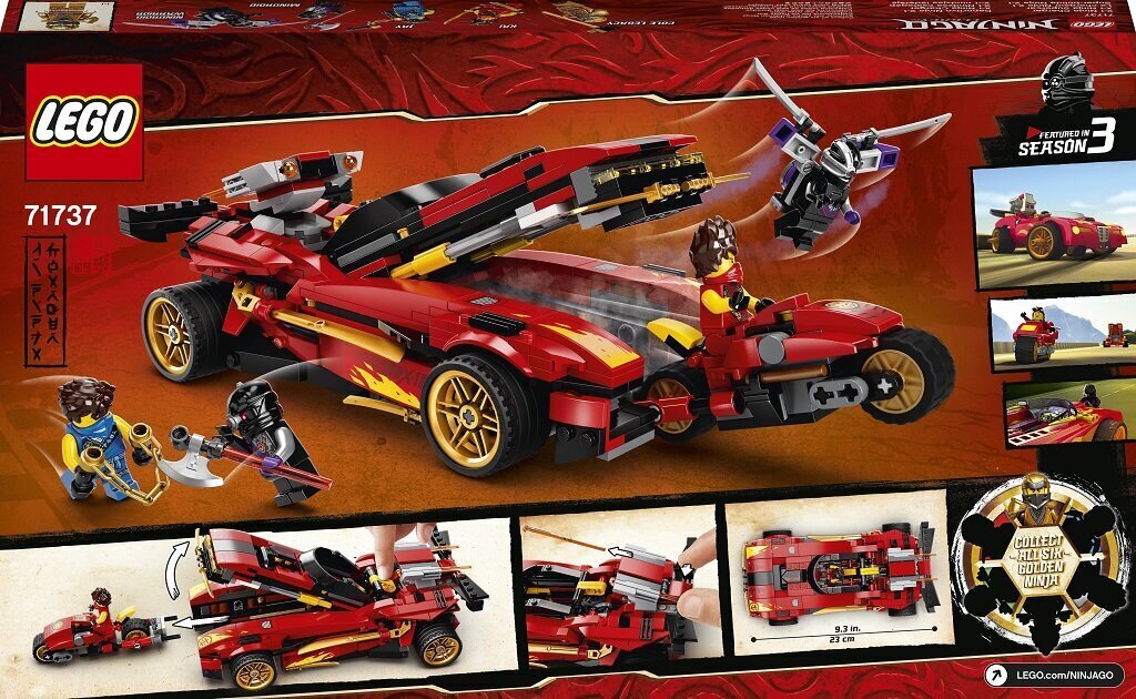 71737 LEGO® NINJAGO Ninja-auto X-1 hinta ja tiedot | LEGOT ja rakennuslelut | hobbyhall.fi