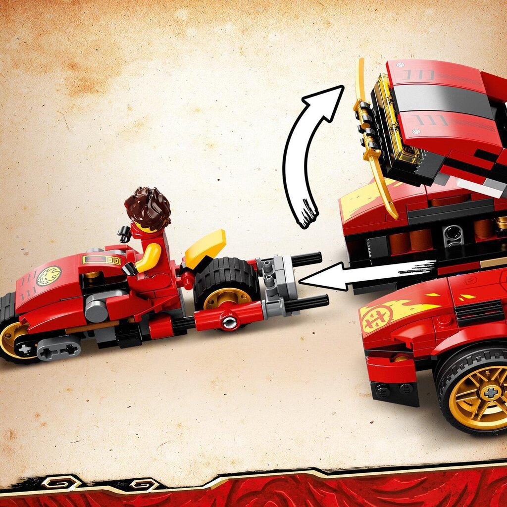 71737 LEGO® NINJAGO Ninja-auto X-1 hinta ja tiedot | LEGOT ja rakennuslelut | hobbyhall.fi