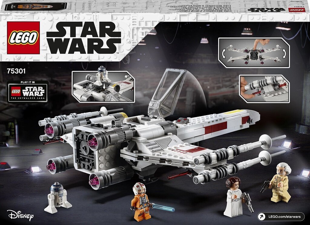 75301 LEGO® Star Wars Luke Skywalker X-Wing Unloader hinta ja tiedot | LEGOT ja rakennuslelut | hobbyhall.fi