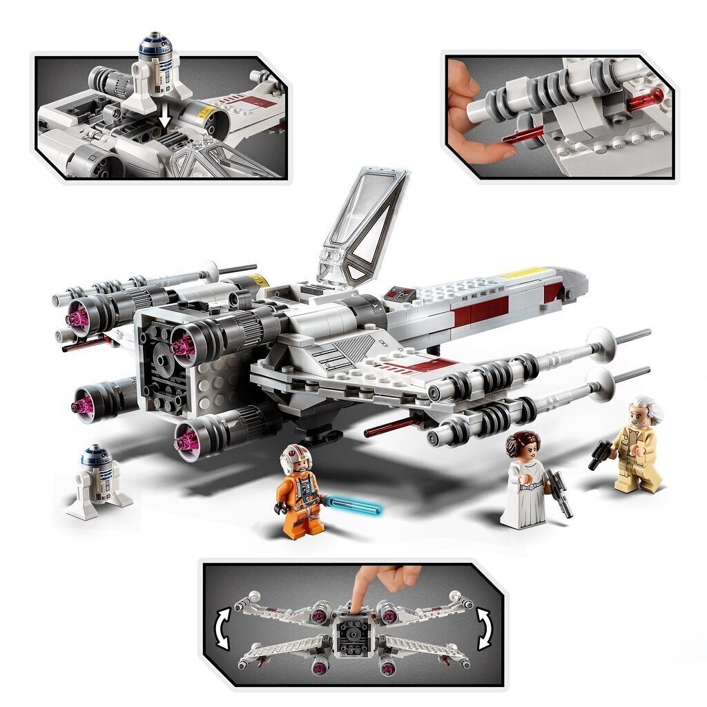 75301 LEGO® Star Wars Luke Skywalker X-Wing Unloader hinta ja tiedot | LEGOT ja rakennuslelut | hobbyhall.fi