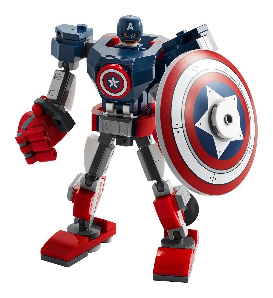 76168 LEGO® Marvel Avengers Captain America -robottihaarniska hinta ja tiedot | LEGOT ja rakennuslelut | hobbyhall.fi