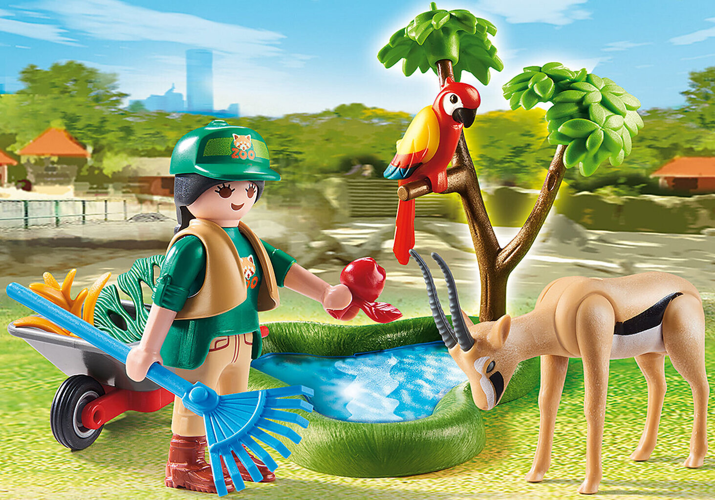 70295 PLAYMOBIL® Family Fun eläintarhan työntekijä hinta ja tiedot | LEGOT ja rakennuslelut | hobbyhall.fi