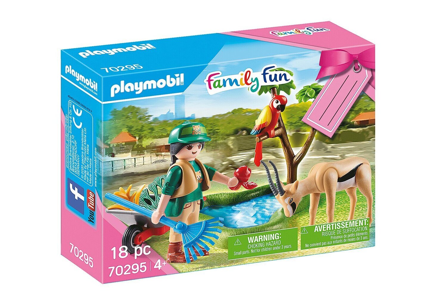 70295 PLAYMOBIL® Family Fun eläintarhan työntekijä hinta ja tiedot | LEGOT ja rakennuslelut | hobbyhall.fi