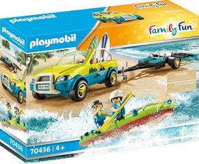Playmobil® Family Fun - Ranta-auto kanootilla (70436) hinta ja tiedot | LEGOT ja rakennuslelut | hobbyhall.fi