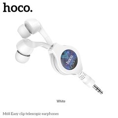 Hoco kuulokkeet Easy clip telescopic M68 valkoinen hinta ja tiedot | Kuulokkeet | hobbyhall.fi