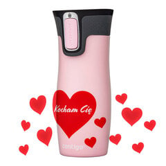 Contigo West Loop Hearts lämpömuki 470 ml - Pink Hearts hinta ja tiedot | Termoskannut ja termosmukit | hobbyhall.fi