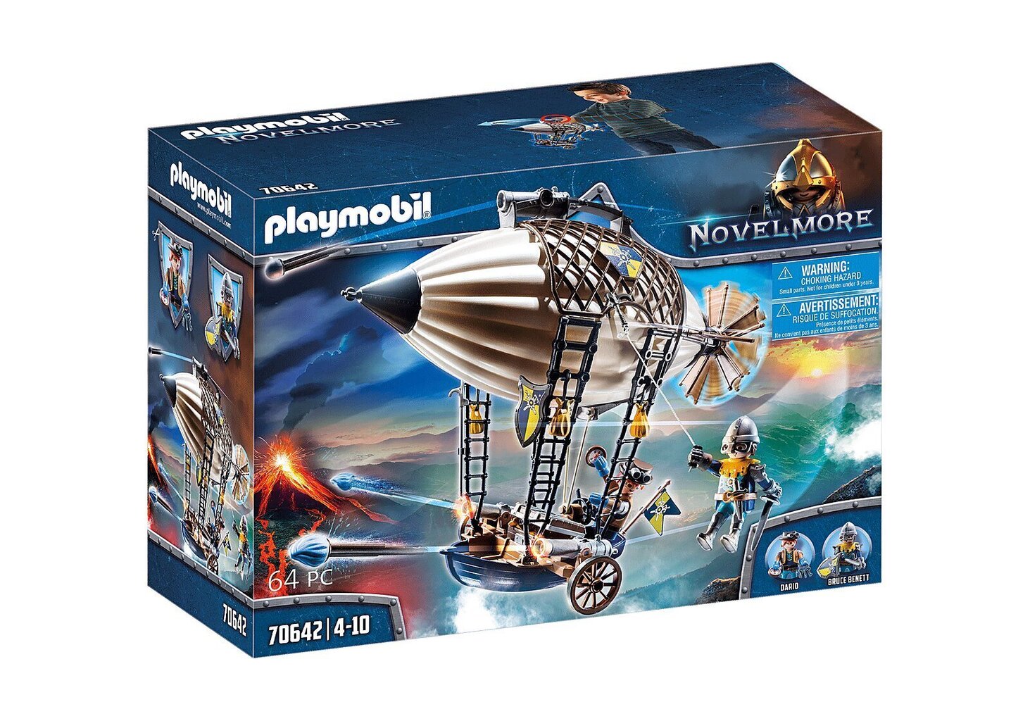 70642 PLAYMOBIL® Novelmore Knights -ilmalaiva hinta ja tiedot | LEGOT ja rakennuslelut | hobbyhall.fi