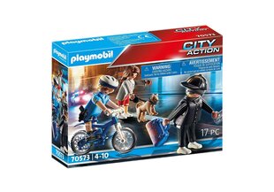 70573 PLAYMOBIL® City Action poliisimies polkupyörällä hinta ja tiedot | LEGOT ja rakennuslelut | hobbyhall.fi