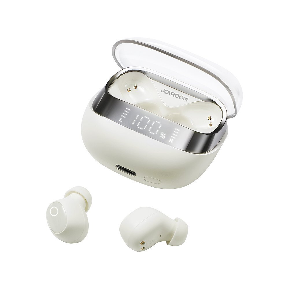 Langattomat kuulokkeet, Joyroom Jdots JR-DB21, Bluetooth, valkoinen hinta ja tiedot | Kuulokkeet | hobbyhall.fi