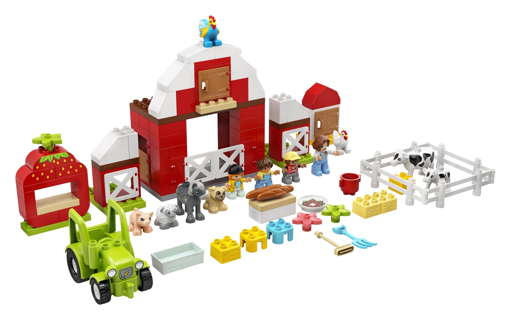 10952 LEGO® DUPLO Navetta, traktori ja maatilan hoitoeläimet hinta ja tiedot | LEGOT ja rakennuslelut | hobbyhall.fi