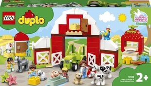 10952 LEGO® DUPLO Navetta, traktori ja maatilan hoitoeläimet hinta ja tiedot | LEGOT ja rakennuslelut | hobbyhall.fi