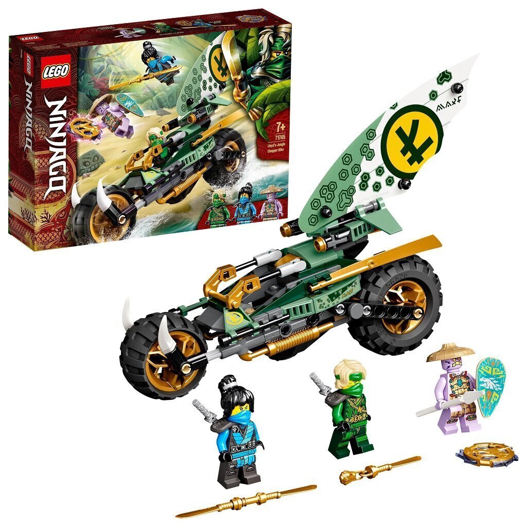 71745 LEGO® NINJAGO Lloydin viidakkochopper hinta ja tiedot | LEGOT ja rakennuslelut | hobbyhall.fi