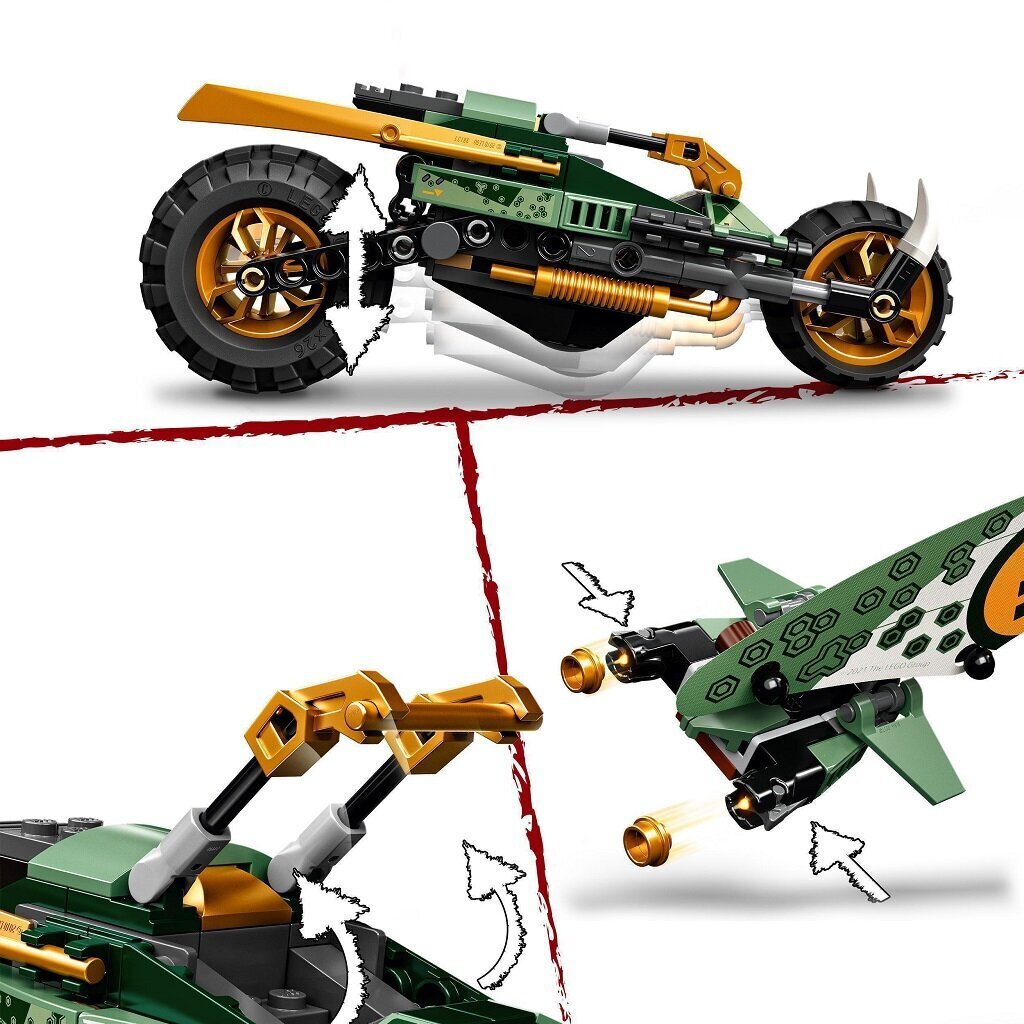 71745 LEGO® NINJAGO Lloydin viidakkochopper hinta ja tiedot | LEGOT ja rakennuslelut | hobbyhall.fi