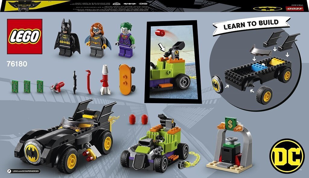 76180 LEGO® DC Comics Super Heroes Batman vastaan The Joker: Takaa-ajo Batmobilella hinta ja tiedot | LEGOT ja rakennuslelut | hobbyhall.fi