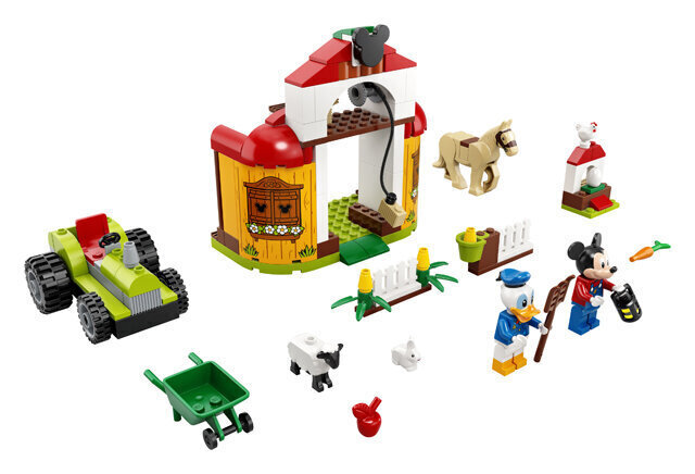 10775 LEGO® Mickey & Friends Mikki Hiiri ja Aku Ankka Farmi hinta ja tiedot | LEGOT ja rakennuslelut | hobbyhall.fi