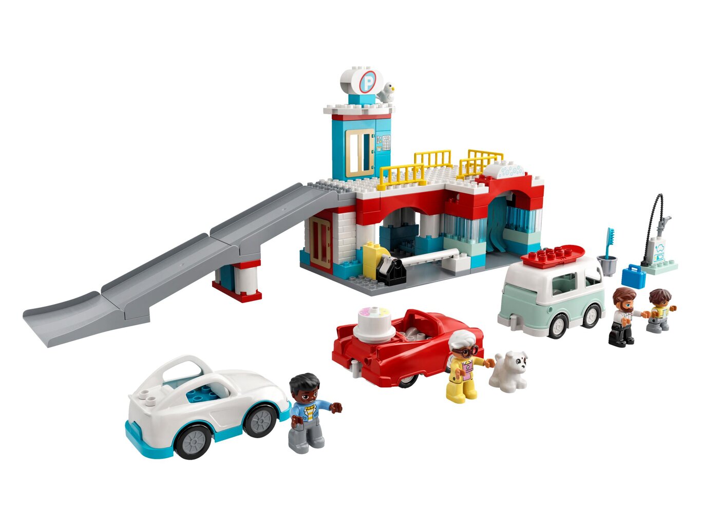 10948 LEGO® DUPLO Pysäköinti ja autopesu hinta ja tiedot | LEGOT ja rakennuslelut | hobbyhall.fi